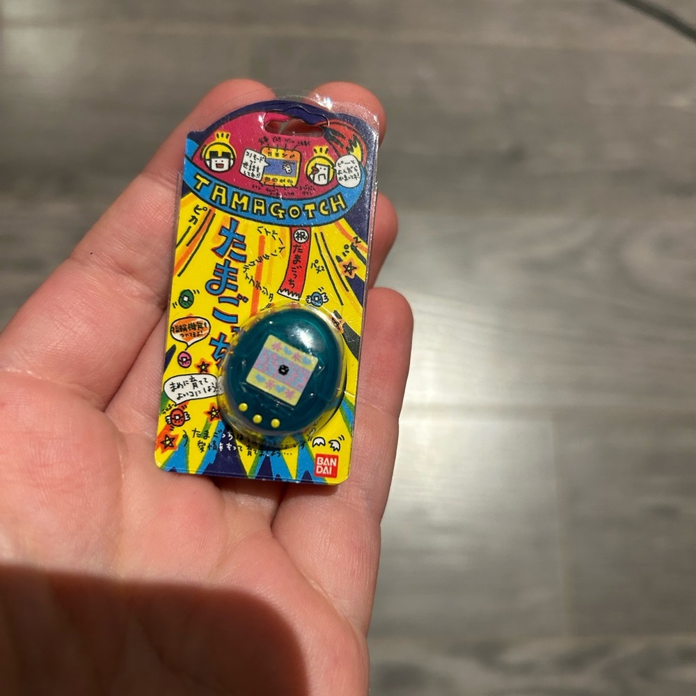 Miniature Tamagotchi ring